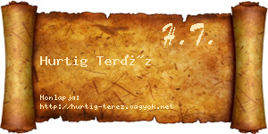 Hurtig Teréz névjegykártya