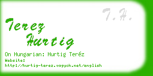 terez hurtig business card